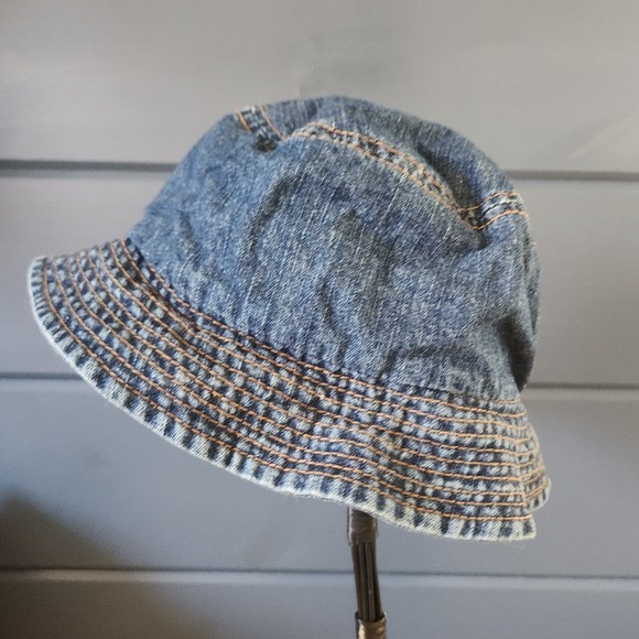 Y2K l.e.i. Denim Bucket‎ Hat - Picture 4 of 5